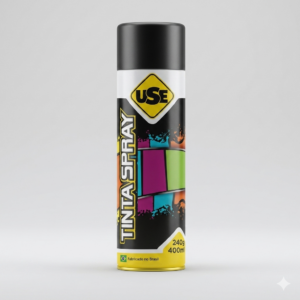 Tinta Spray Alta Temperatura Preto Fosco 600°C