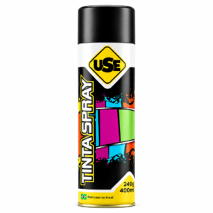 Tinta Spray Use Alta Temperatura Preto Fosco 600°C